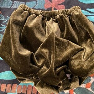 Addison Ray’s Pine/Sage Green 2-3T Velvet Bloomers/ worn once